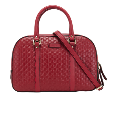 Guccissima Top Handle, &pound;550, Handbags, Red, Leather, Front view